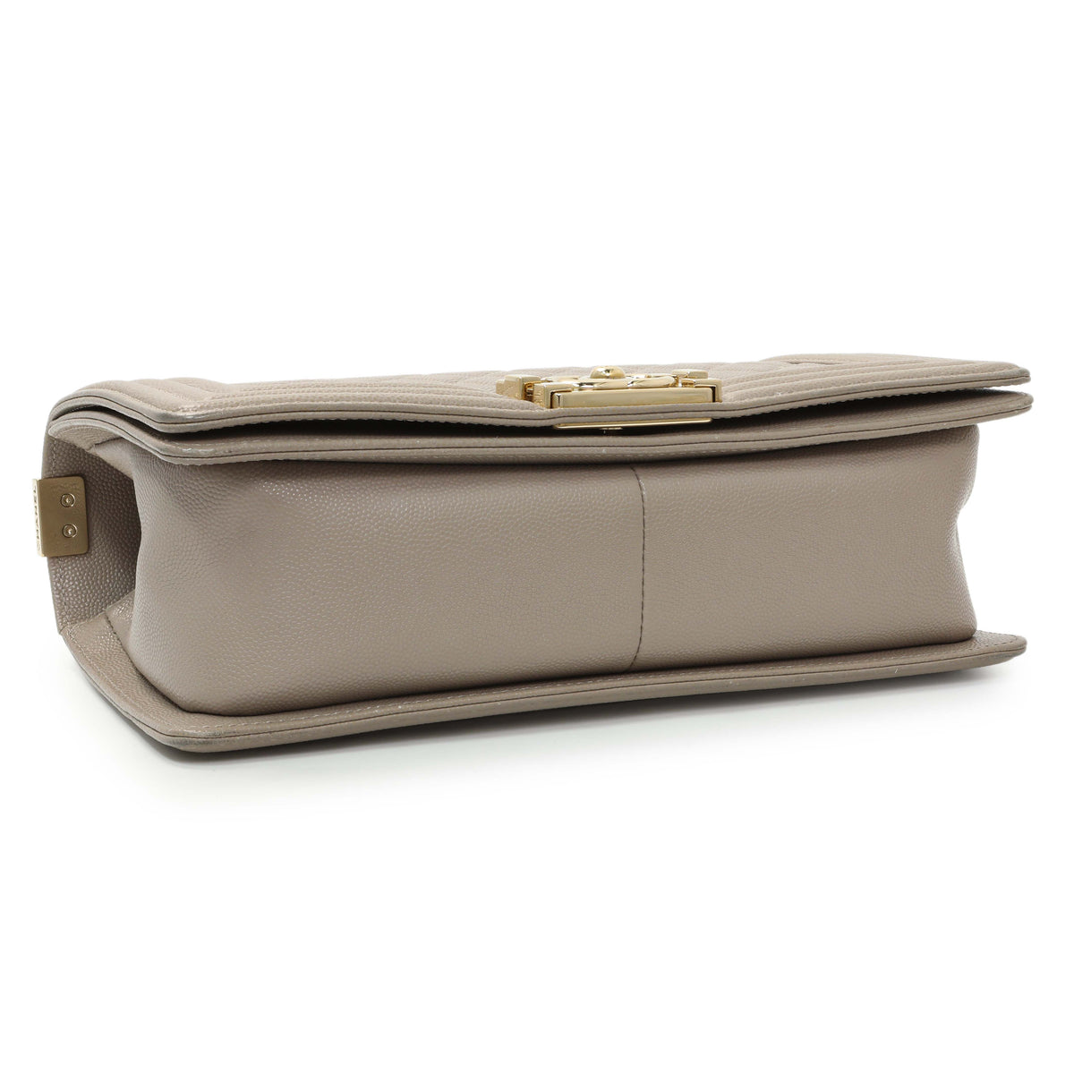 Chanel Grey Caviar Medium Boy Flap