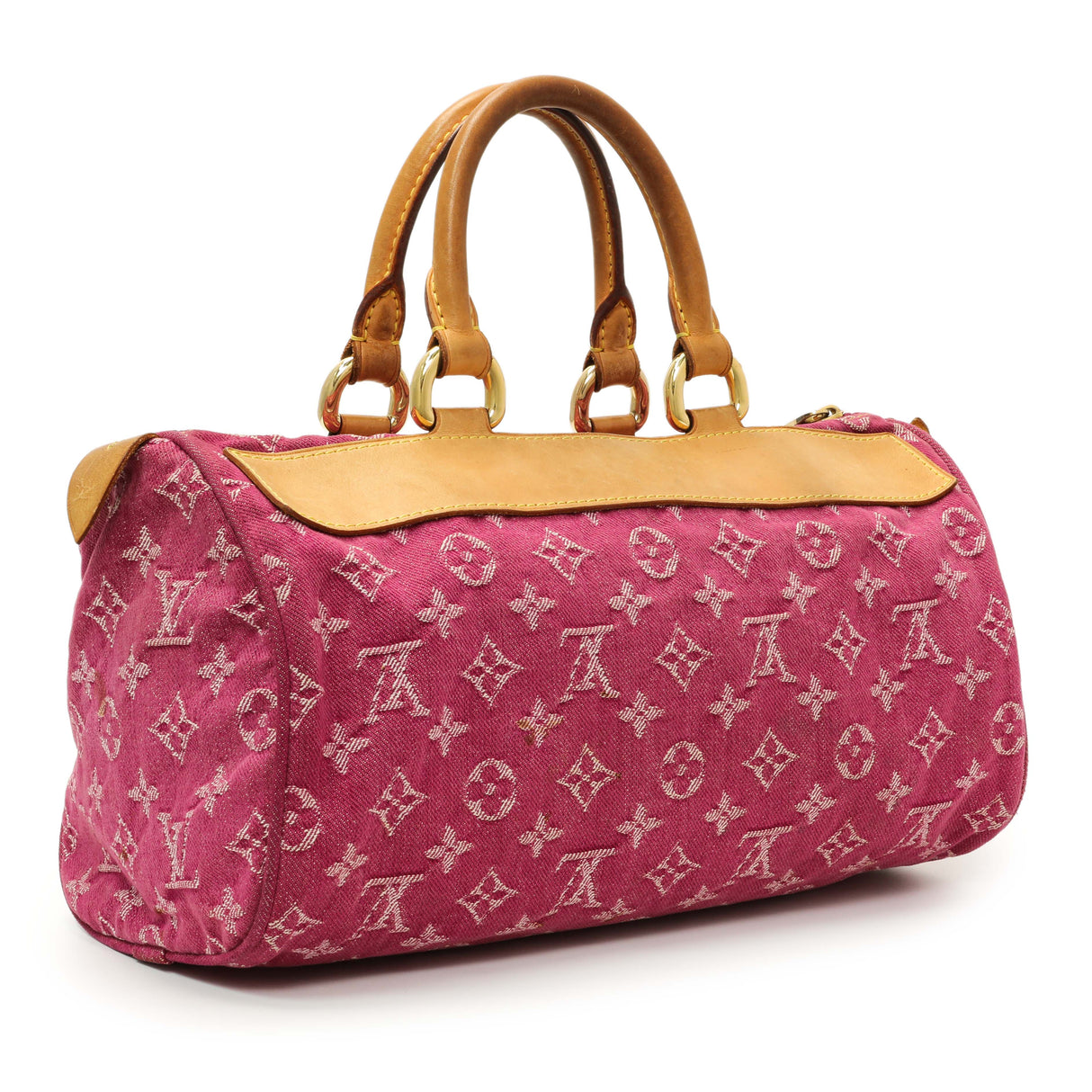 Louis Vuitton Pink Monogram Denim Neo Speedy Handbags Louis Vuitton