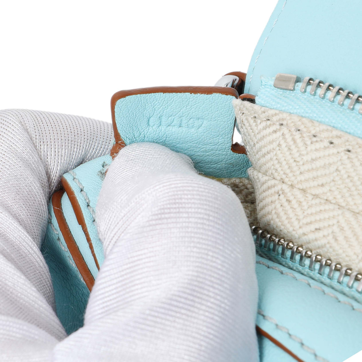 Loewe Blue Calfskin Nano Puzzle Bag