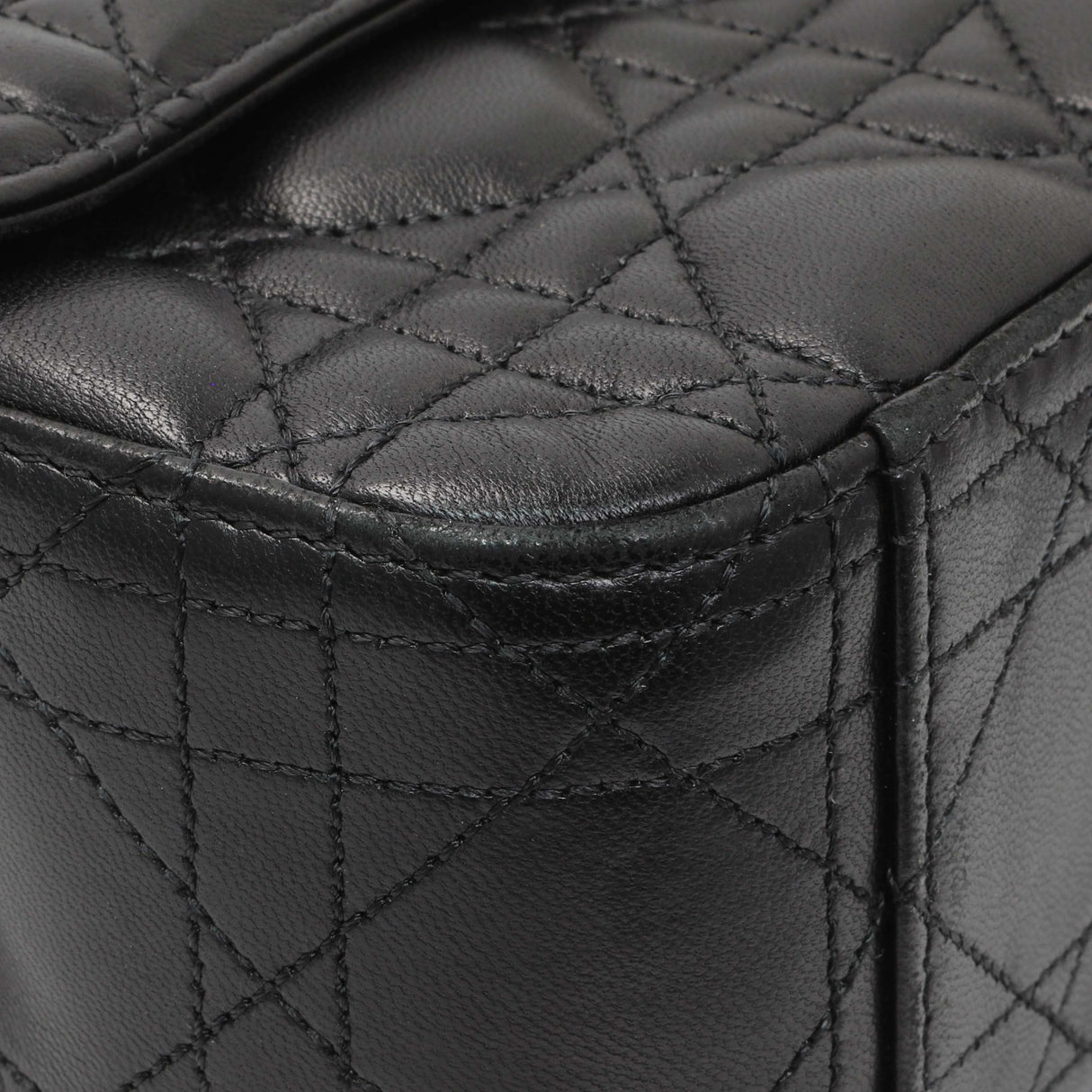 Christian Dior Black Lambskin Cannage Medium Miss Dior Flap Handbags Christian Dior