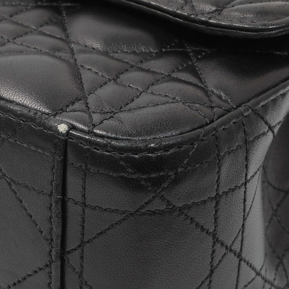 Christian Dior Black Lambskin Cannage Medium Miss Dior Flap Handbags Christian Dior