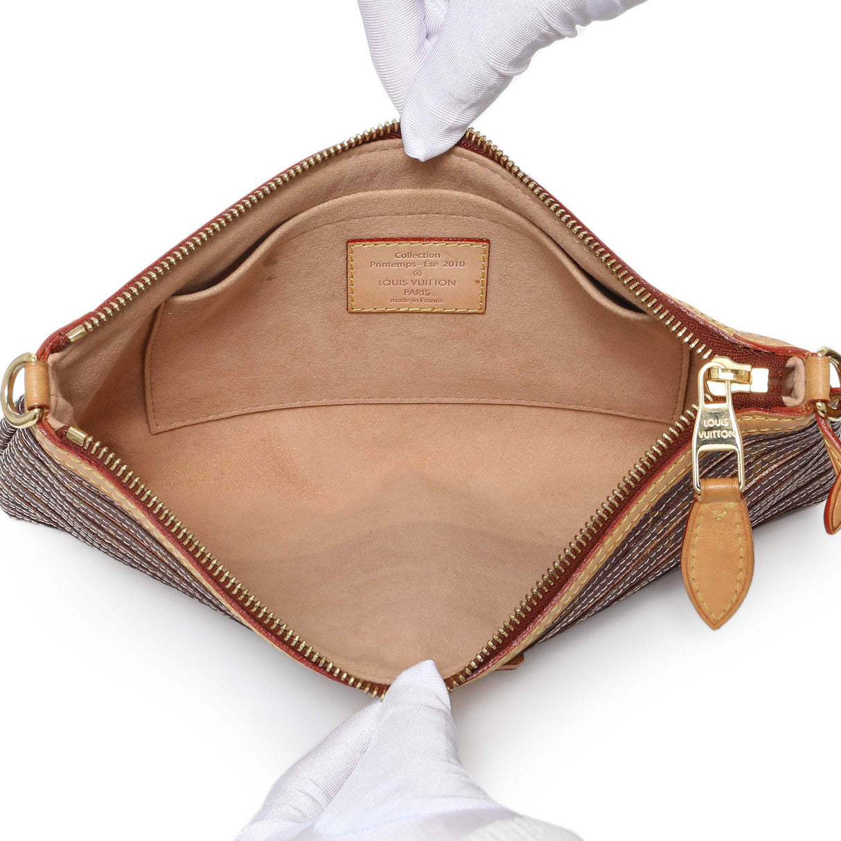 Louis Vuitton Peach Monogram Eden Zoe Pochette Handbags Louis Vuitton