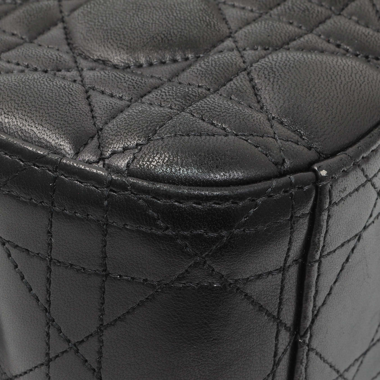 Christian Dior Black Lambskin Cannage Medium Miss Dior Flap Handbags Christian Dior