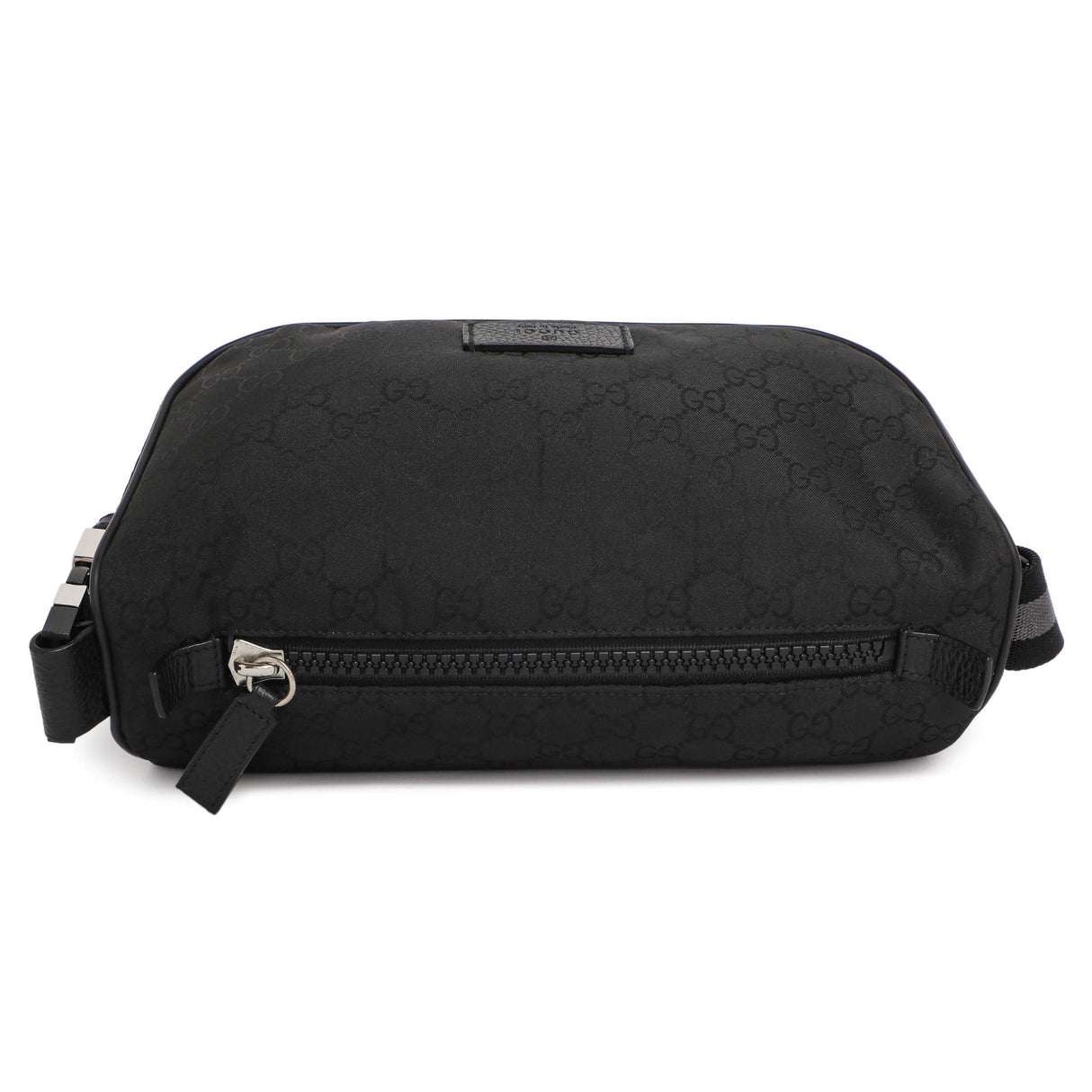 Gucci Black Nylon Monogram Fanny Pack Belt Bag Handbags Gucci