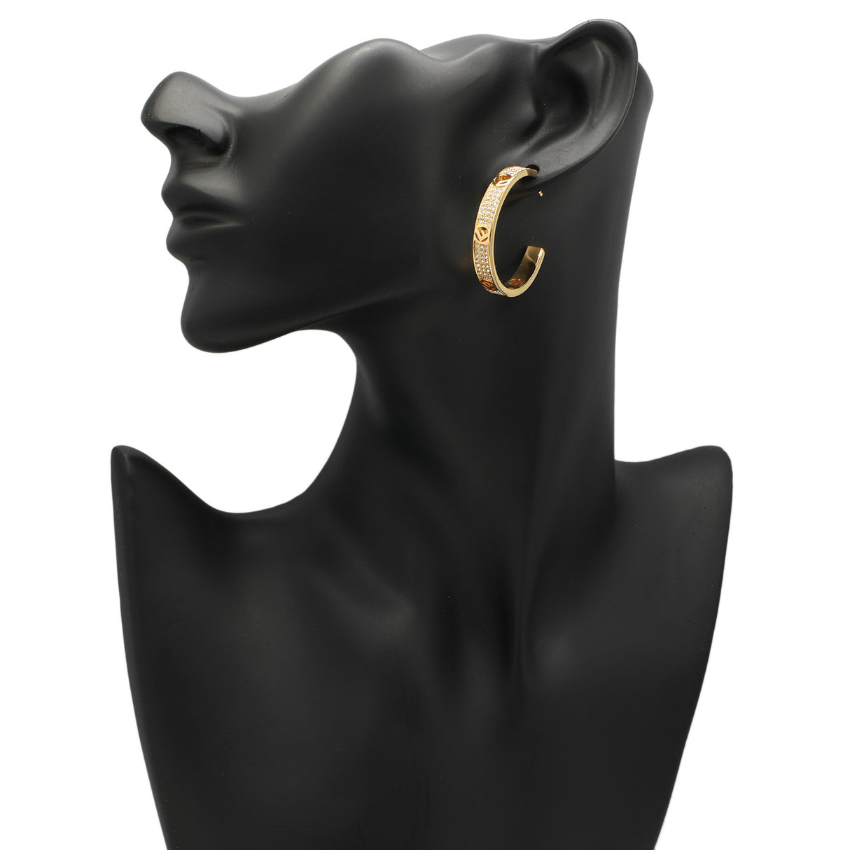 Fendi F is Fendi Crystal Hoop Earrings Fendi