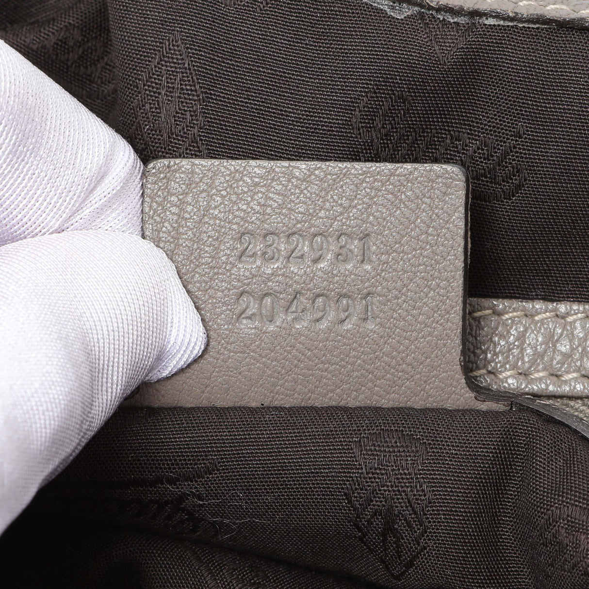 Gucci Grey Calfskin G Wave Shoulder Bag Handbags Gucci