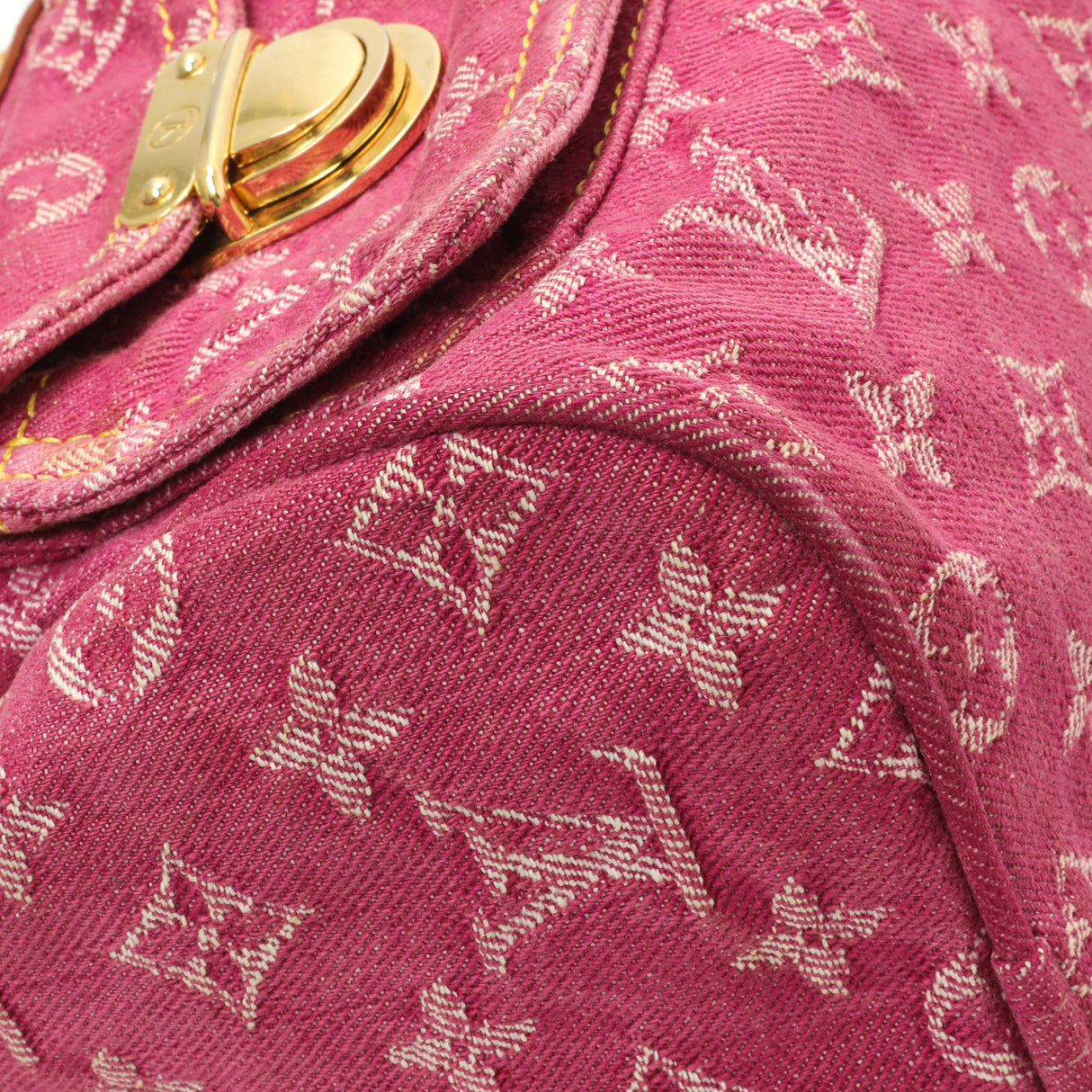 Louis Vuitton Pink Monogram Denim Neo Speedy Handbags Louis Vuitton