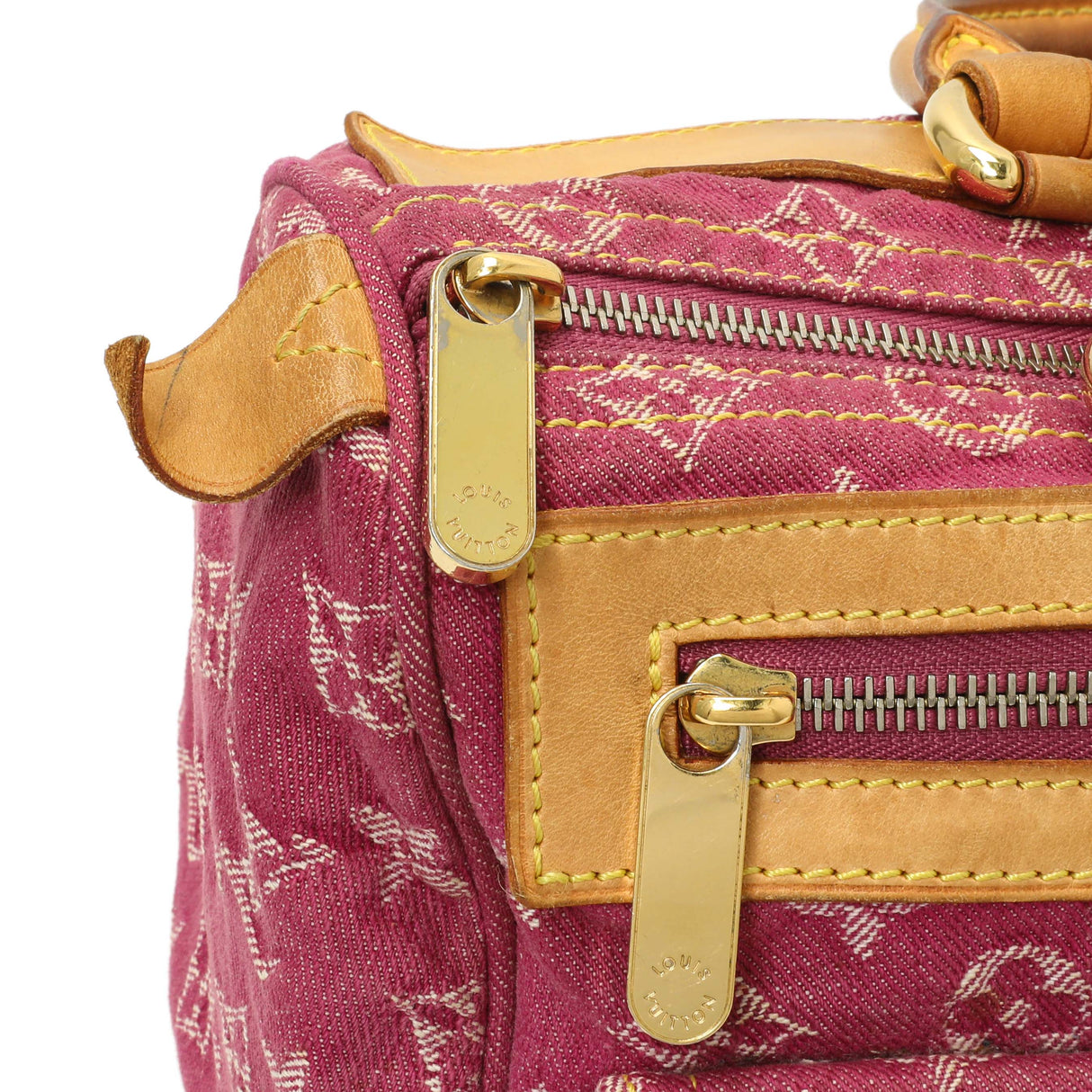 Louis Vuitton Pink Monogram Denim Neo Speedy Handbags Louis Vuitton