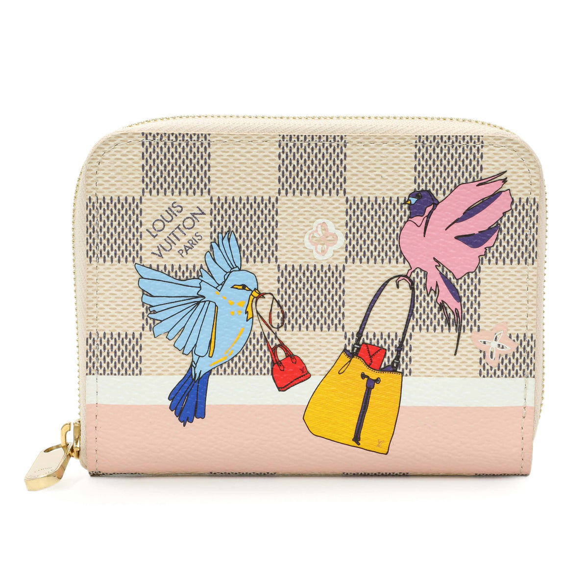 Louis Vuitton Damier Azur Christmas Animation Zippy Coin Purse