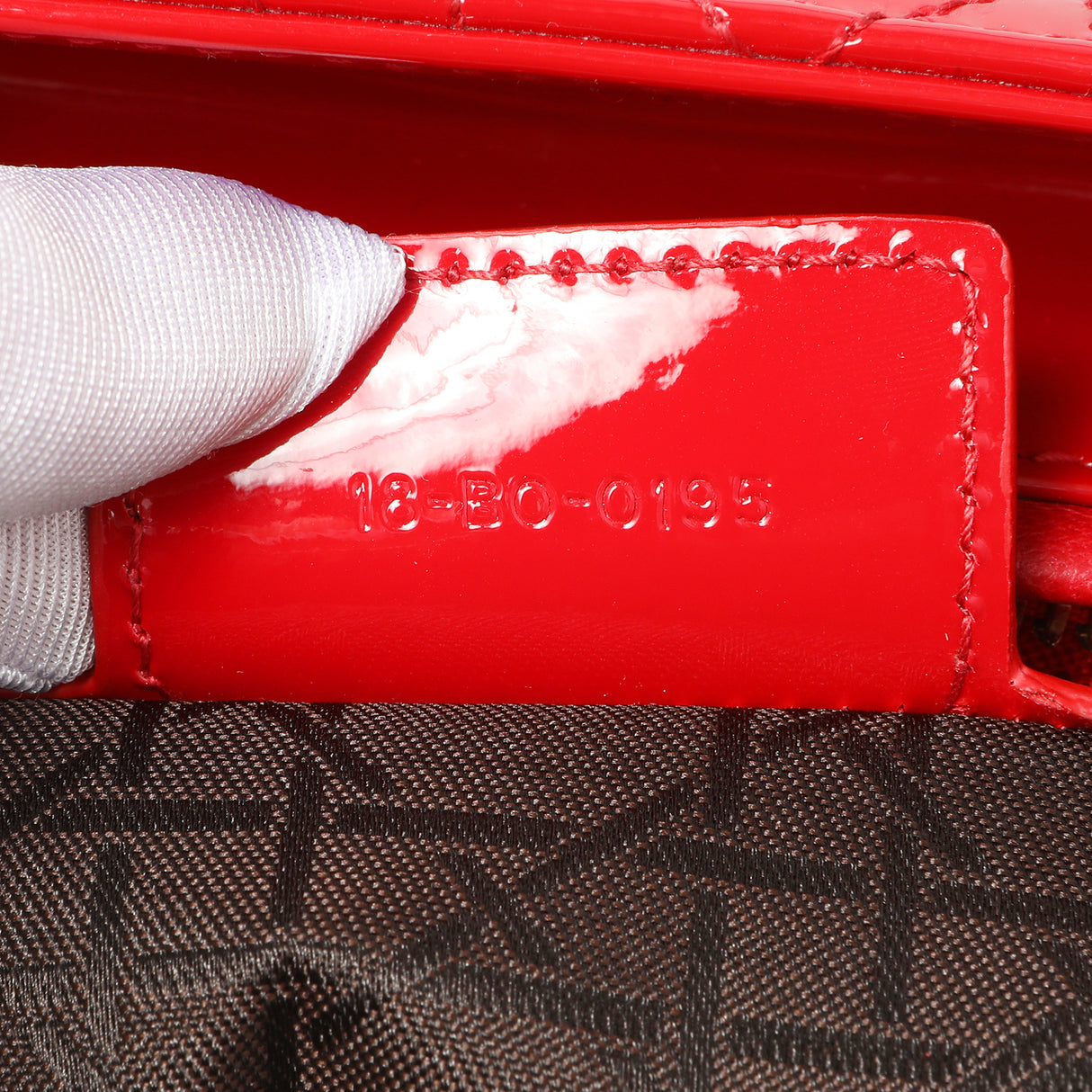 Christian Dior Red Patent Cannage Medium Lady Dior Handbags Christian Dior