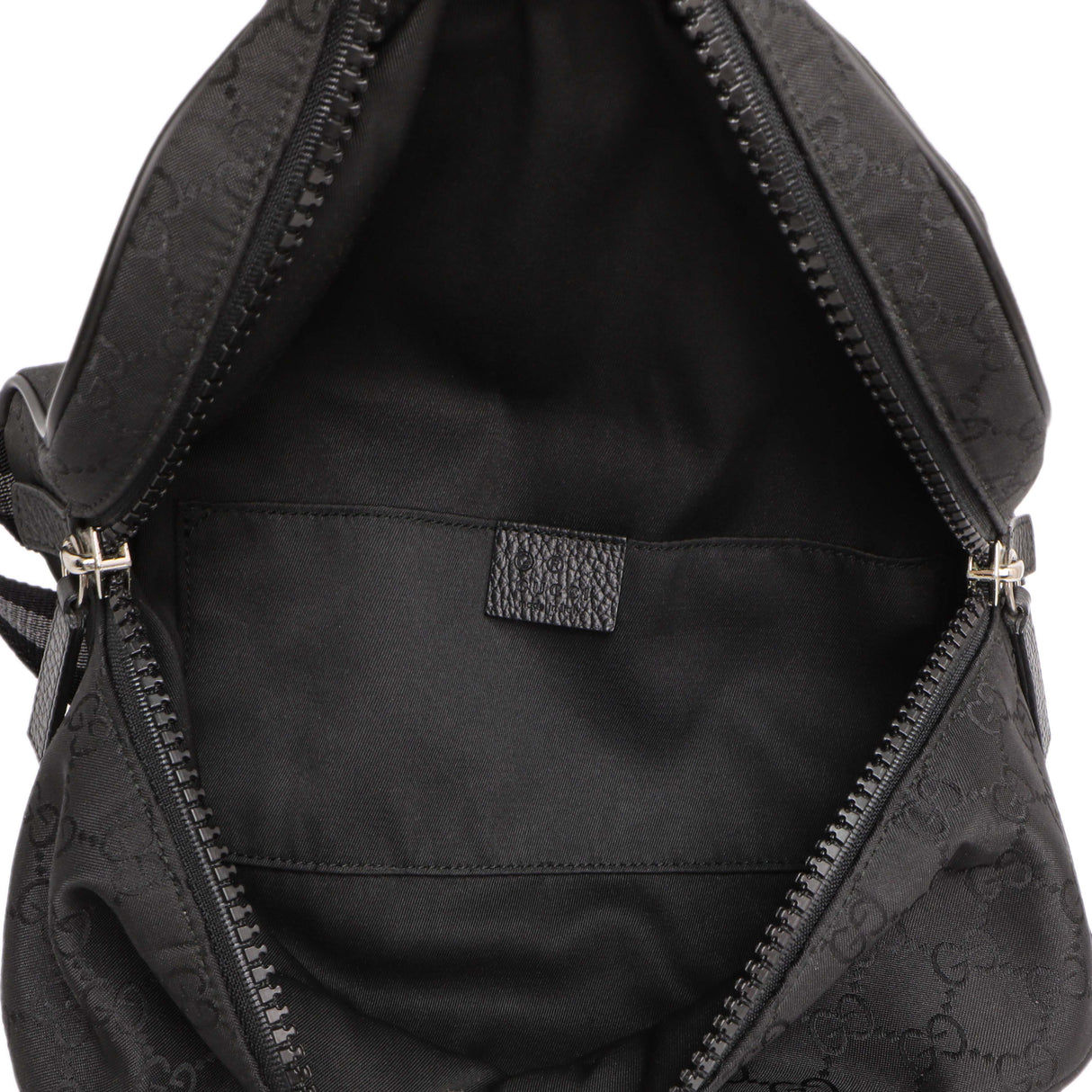 Gucci Black Nylon Monogram Fanny Pack Belt Bag Handbags Gucci