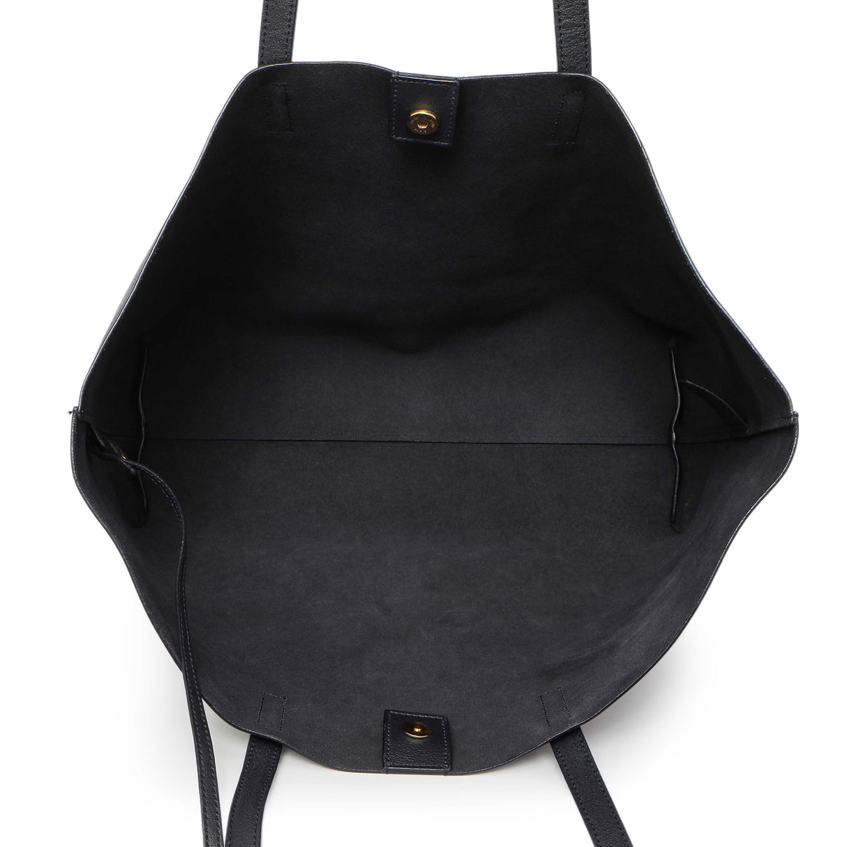 Saint Laurent Navy Calfskin Large Shopping Tote Handbags Saint Laurent