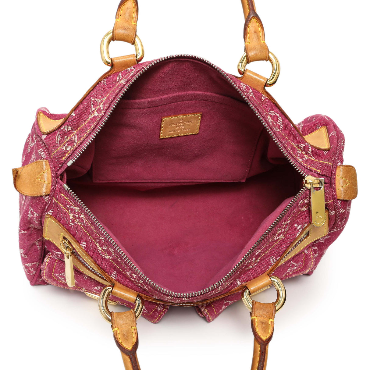 Louis Vuitton Pink Monogram Denim Neo Speedy Handbags Louis Vuitton