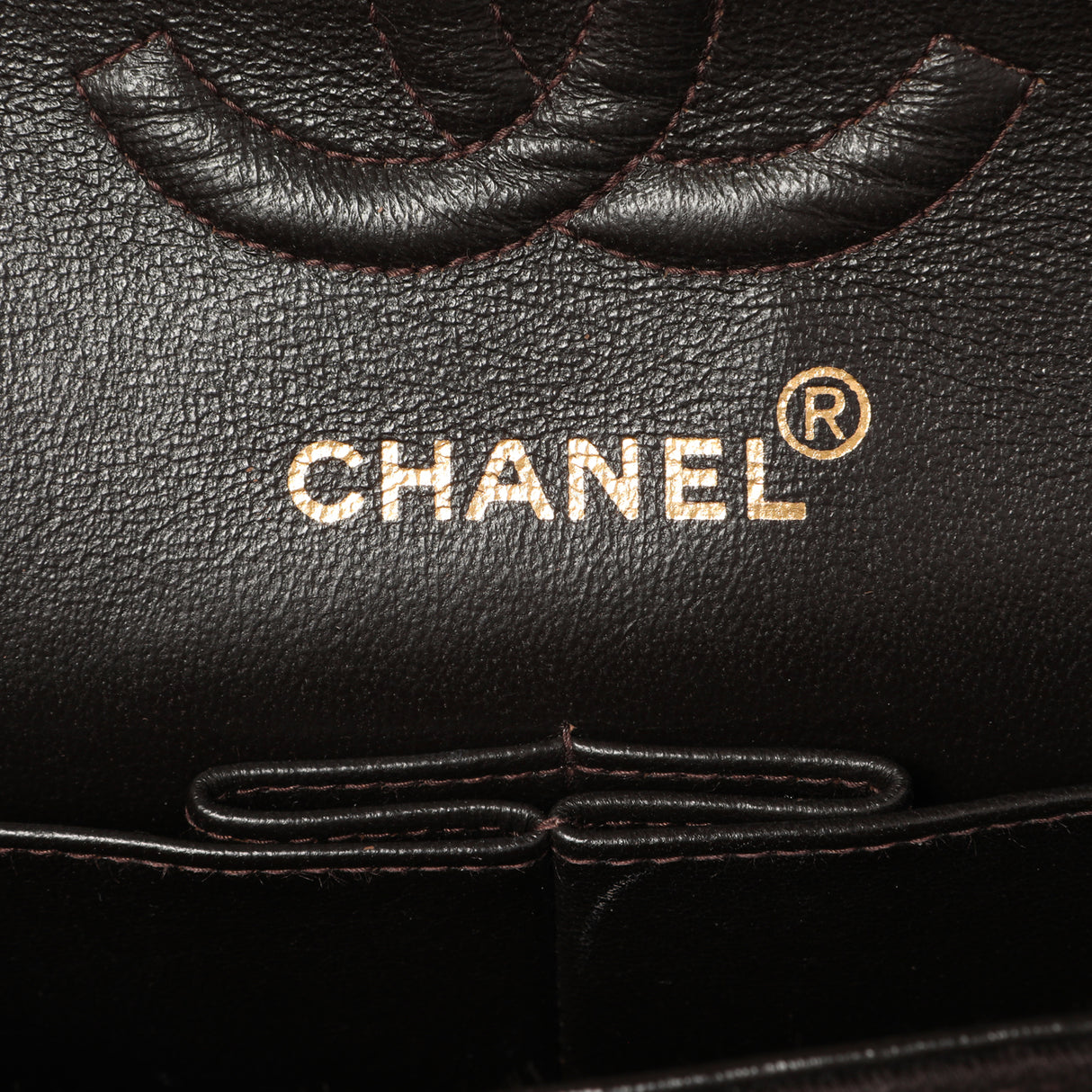 Chanel Brown Quilted Jersey Small Double Flap Handbags Chanel