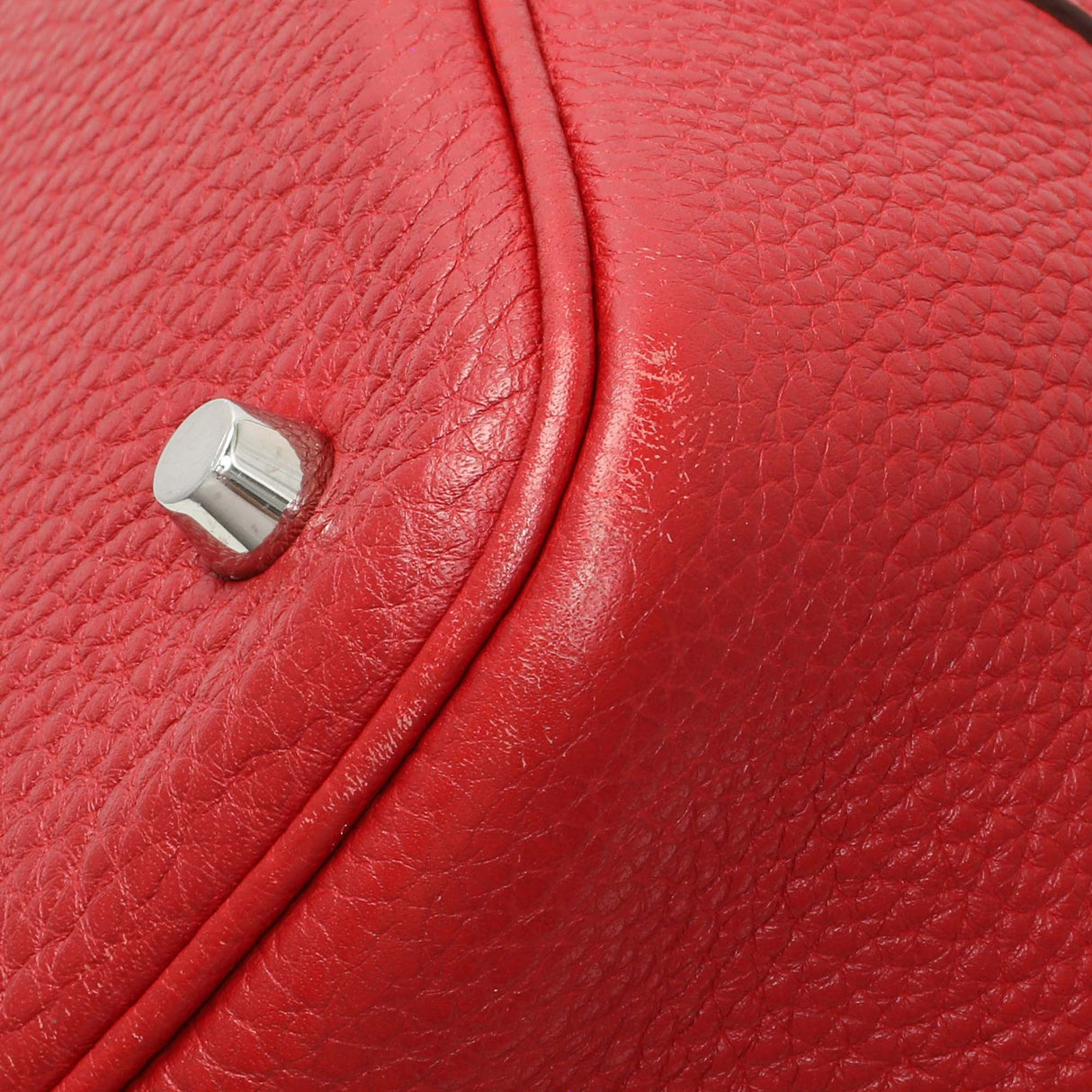 Hermes Red Clemence Picotin 22 Handbags Hermes