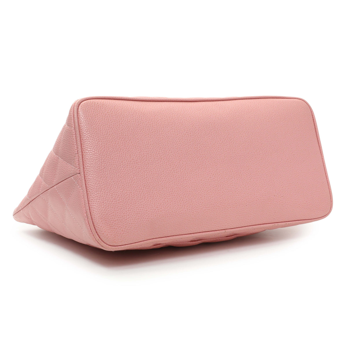 Chanel Pink Quilted Caviar Medallion Tote Handbags Chanel