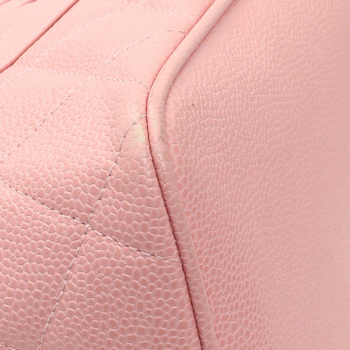 Chanel Pink Quilted Caviar Medallion Tote Handbags Chanel