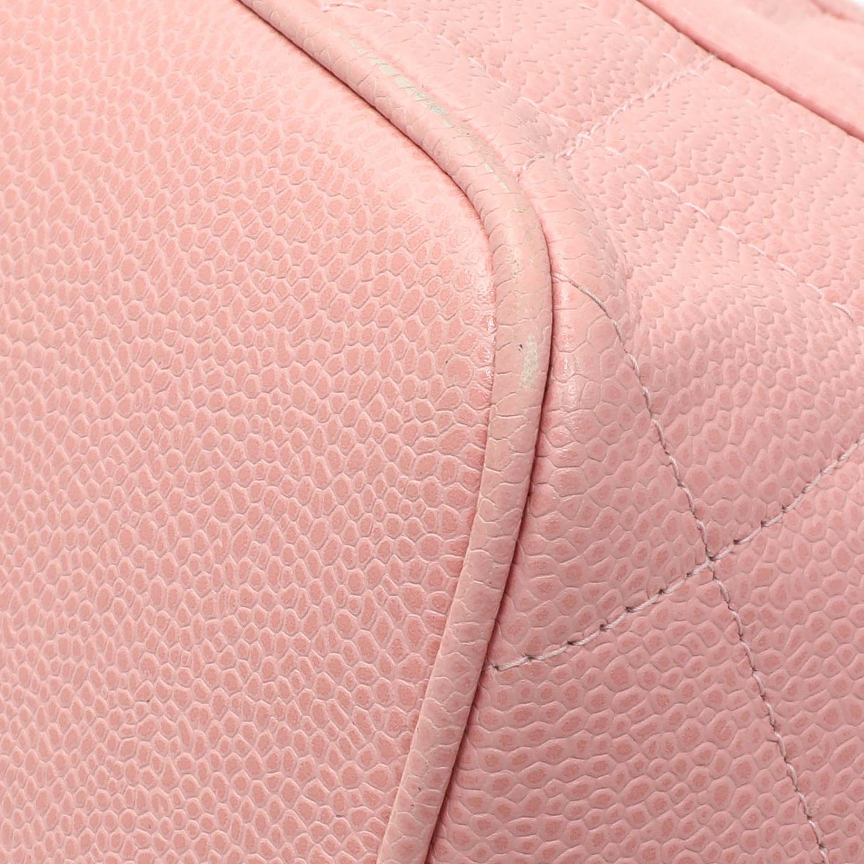 Chanel Pink Quilted Caviar Medallion Tote Handbags Chanel