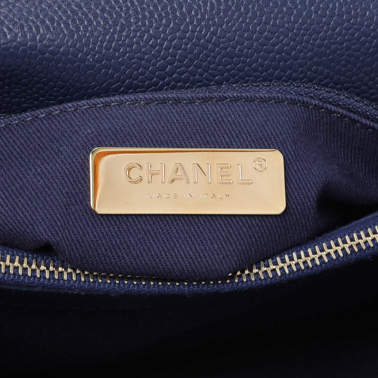 Chanel Navy Blue Caviar City Walk Flap