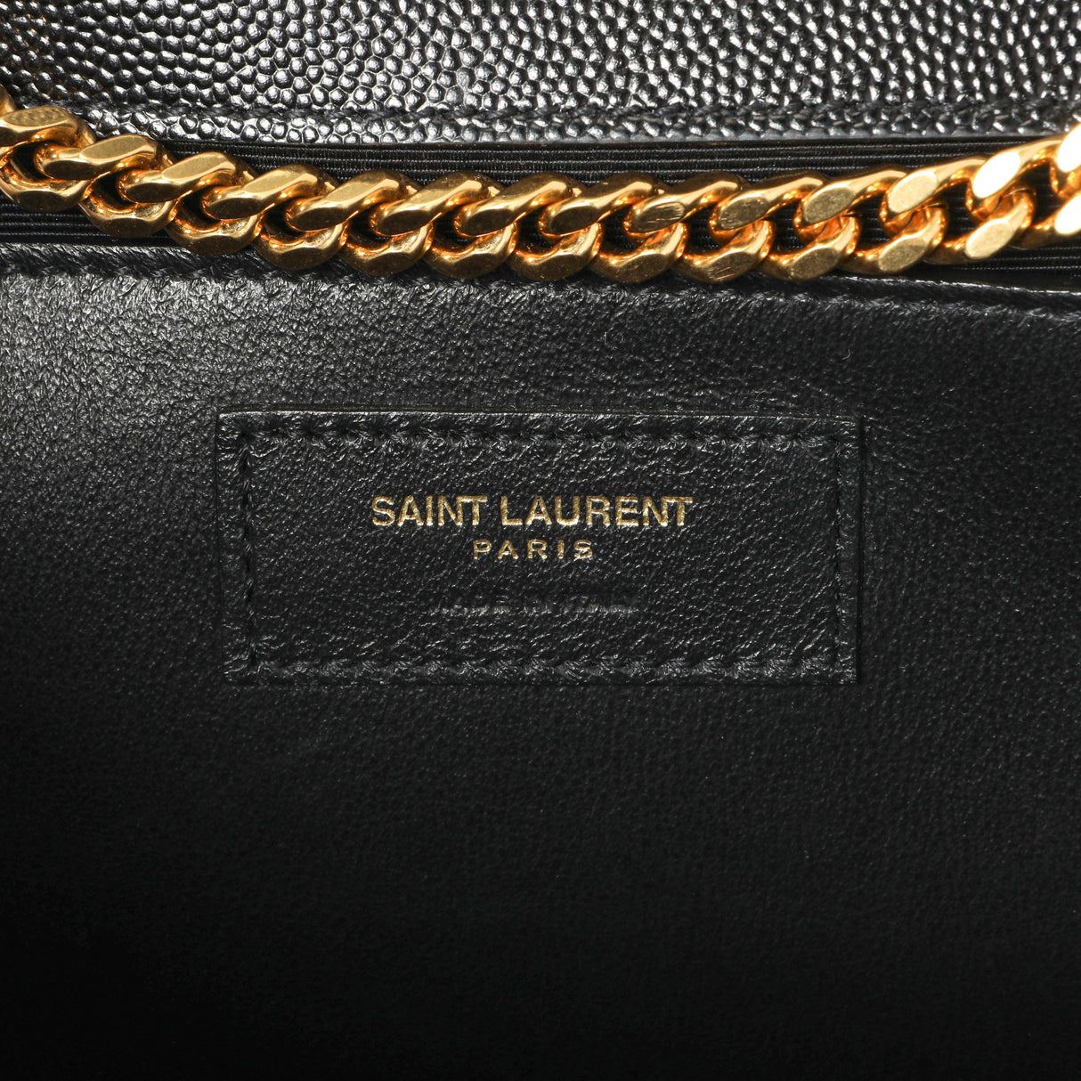 Saint Laurent Black Grain De Poudre Medium Monogram Kate Satchel Handbags Saint Laurent