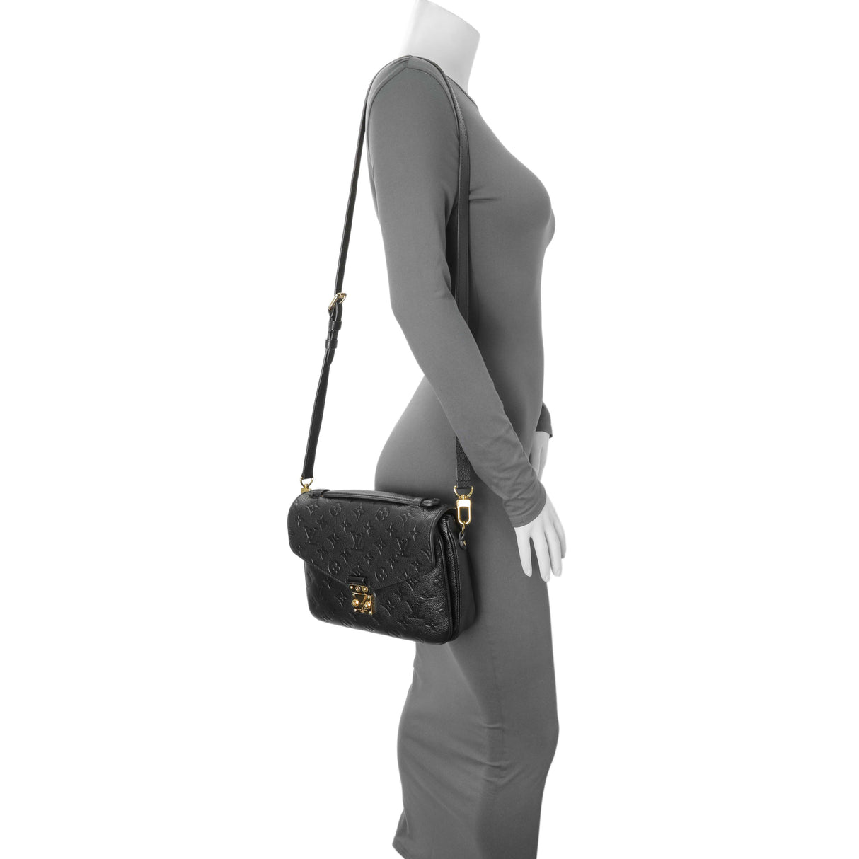 Louis Vuitton Black Empreinte Pochette Metis