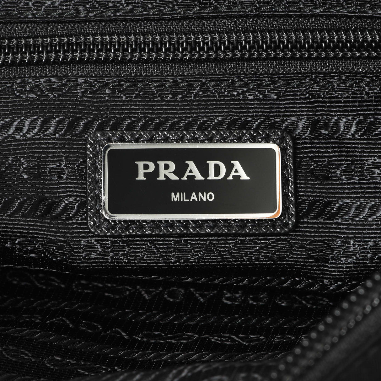 Prada Black Tessuto Nylon Messenger Handbags Prada