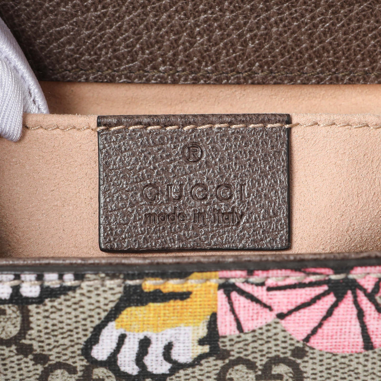 Gucci GG Supreme Monogram Bengal Calfskin Small Padlock Shoulder Bag Handbags Gucci