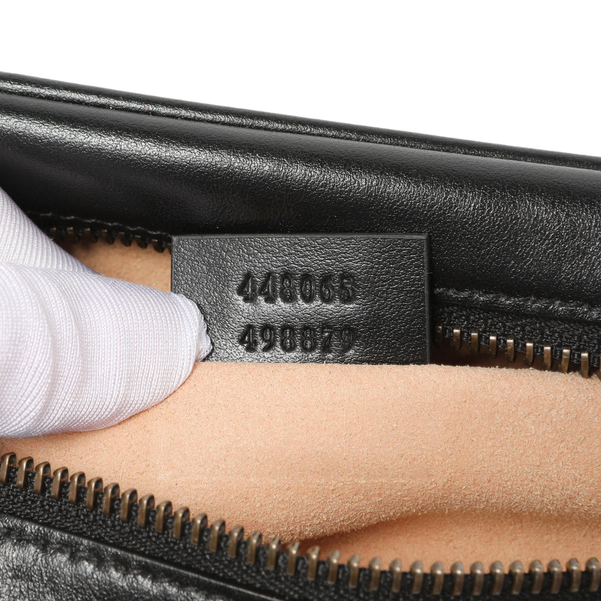 Gucci Black Calfskin Matelasse Mini GG Marmont Chain Shoulder Bag Handbags Gucci