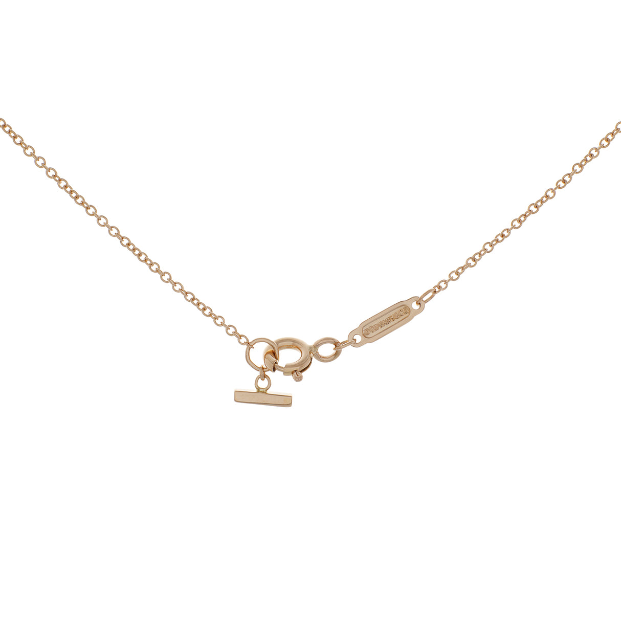 Tiffany & Co. 18K Rose Gold Medium T Smile Pendant Designer Jewellery Tiffany and Co