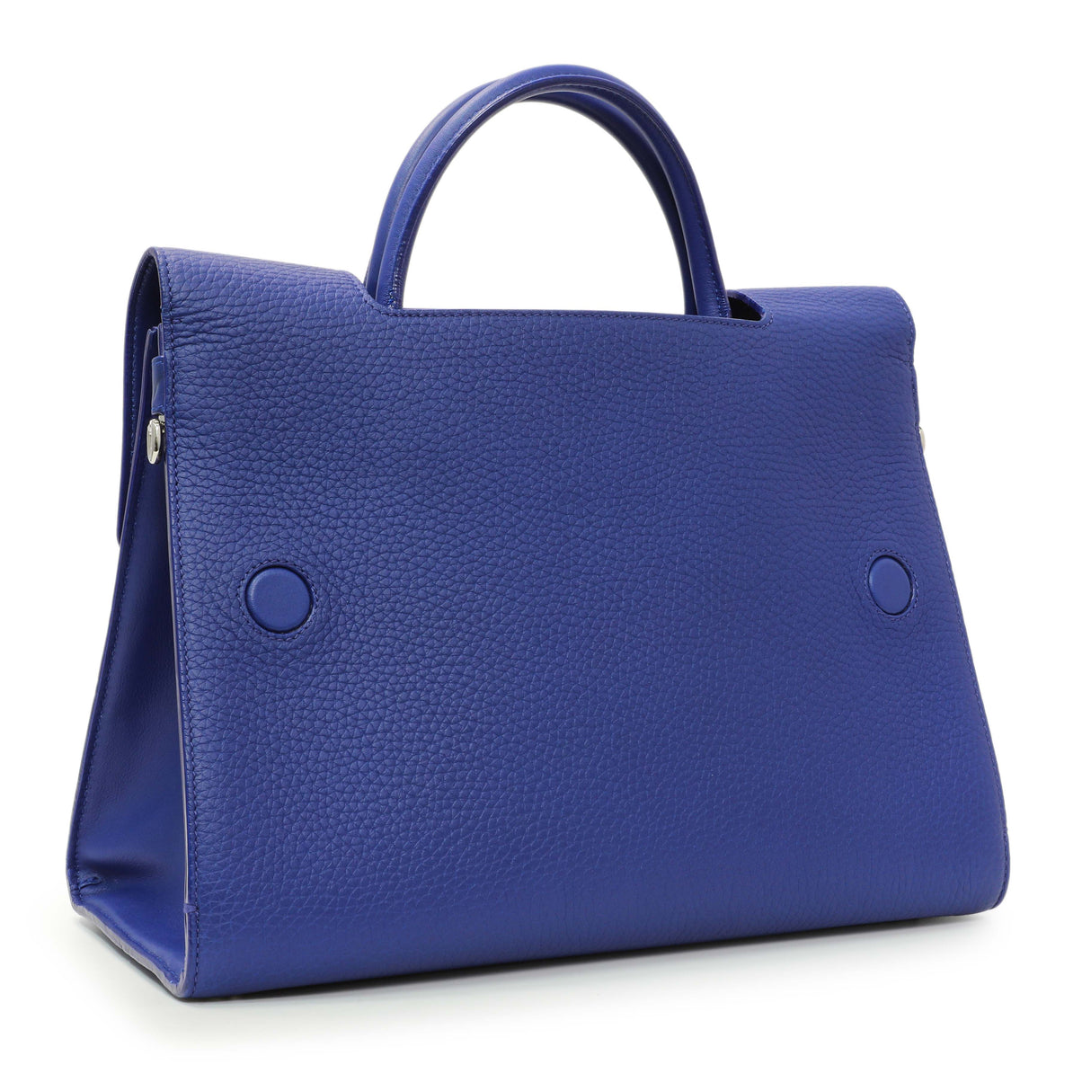 Christian Dior Blue Bullcalf Medium Diorever Flap Handbags Christian Dior