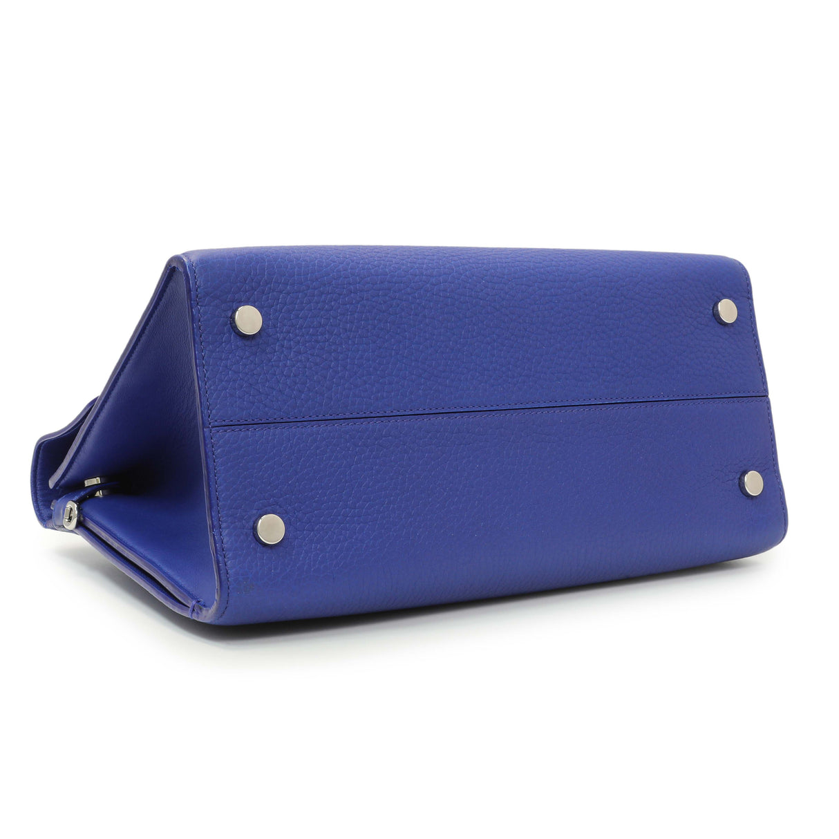 Christian Dior Blue Bullcalf Medium Diorever Flap Handbags Christian Dior