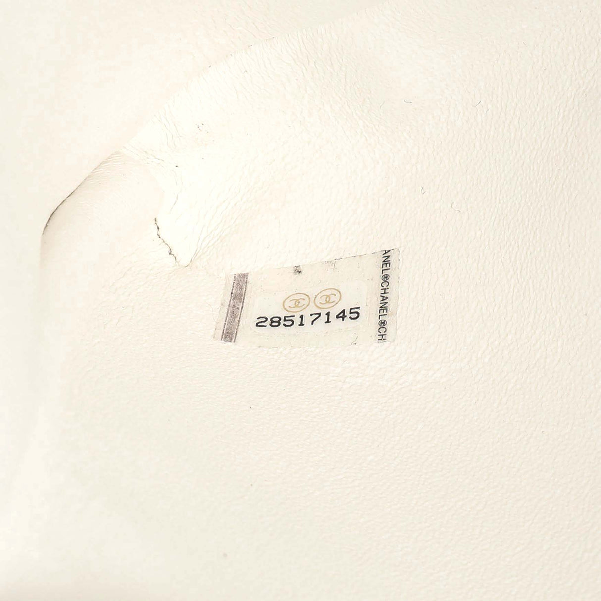 Chanel White Quilted Caviar Flap Clutch Handbags Chanel