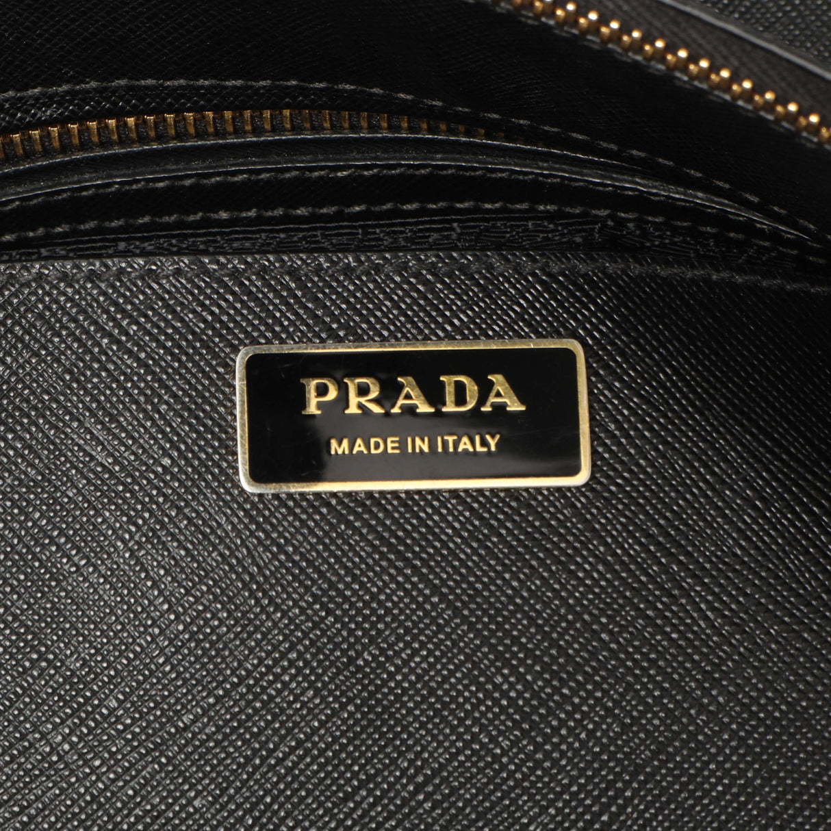 Prada Black Saffiano Medium Galleria Double Zip Tote Handbags Prada