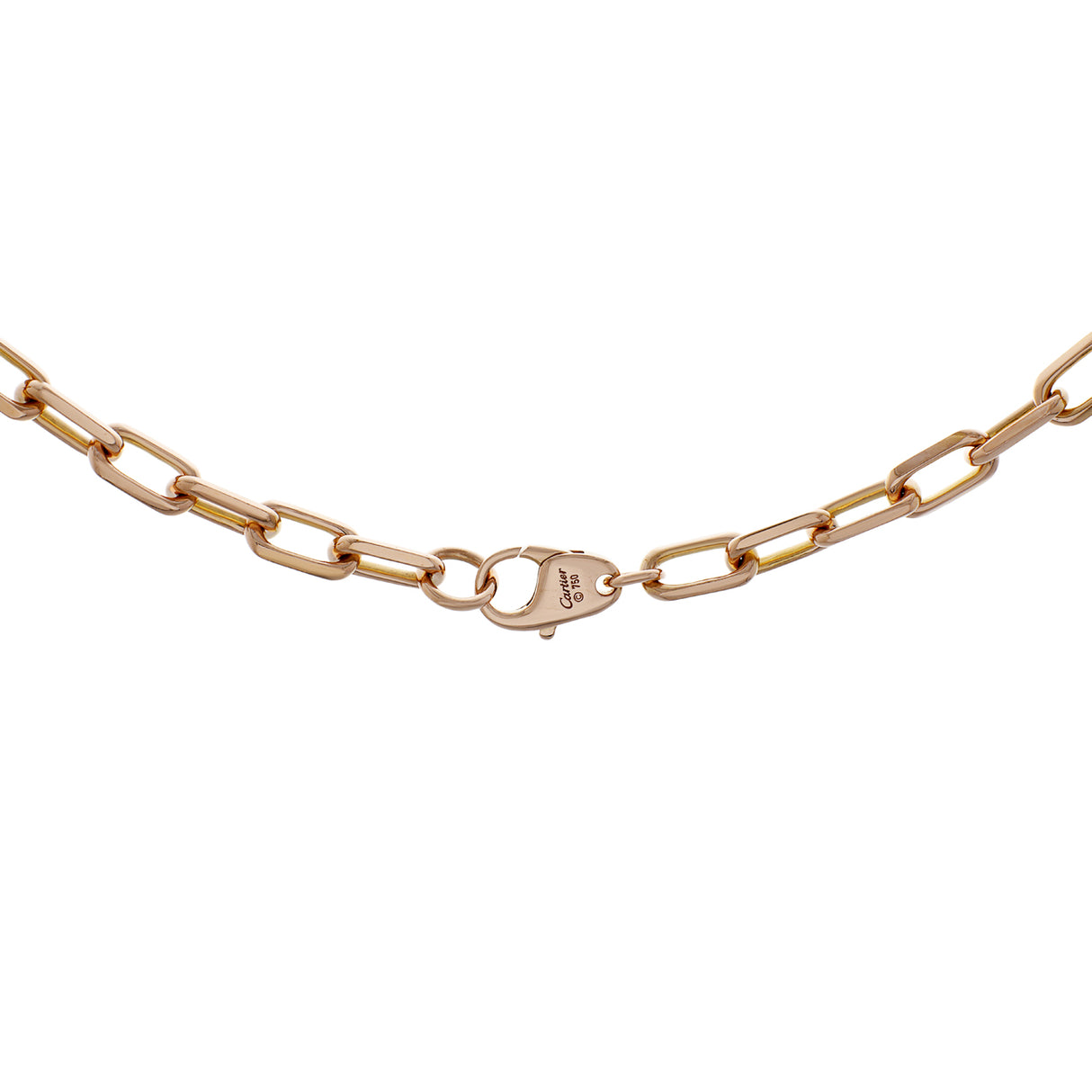 Cartier 18K Rose Gold Spartacus Chain Necklace Designer Jewellery Modaselle