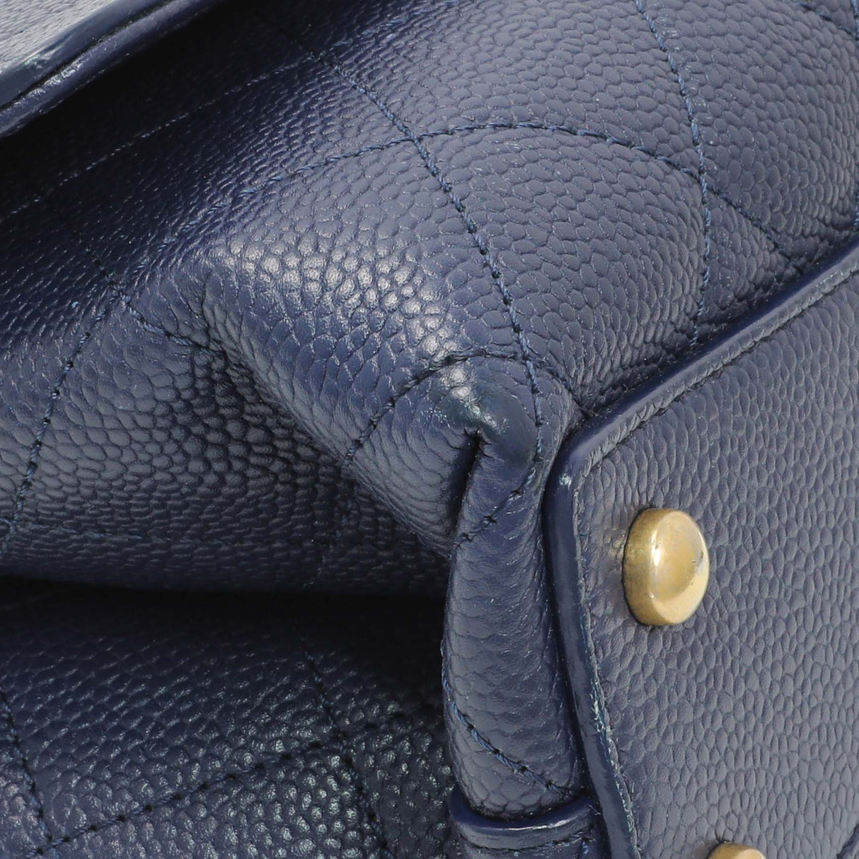 Chanel Navy Blue Caviar City Walk Flap