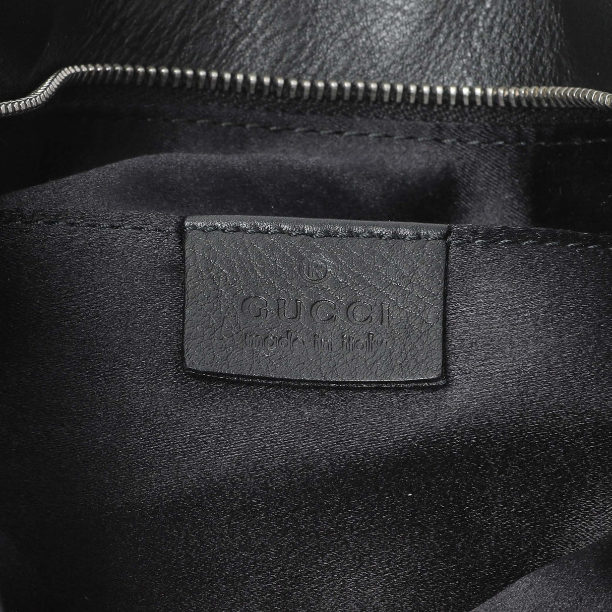 Gucci Black Satin Bamboo Croisette Clutch Handbags Gucci