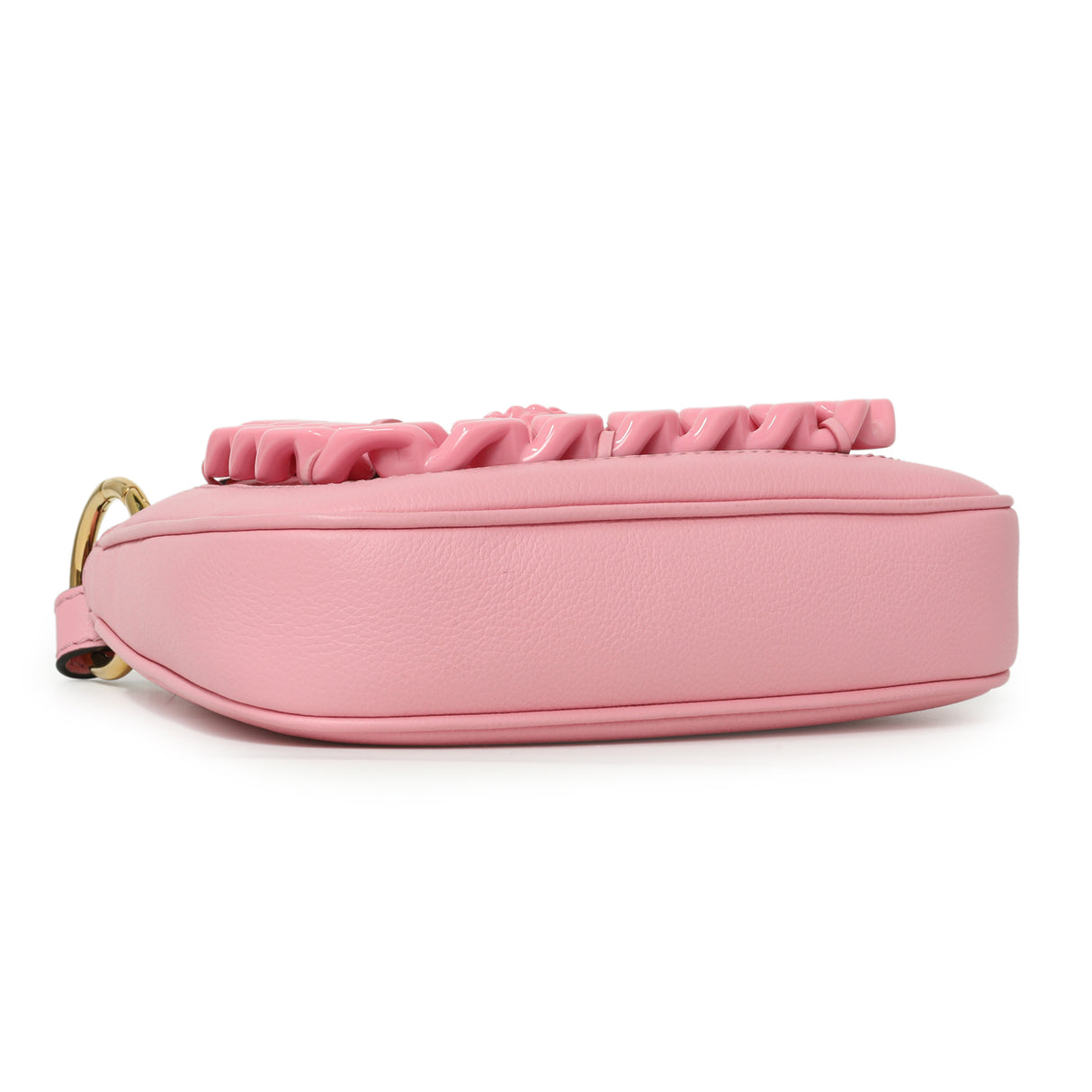 Versace Pink Calfskin La Medusa Mini Chain Hobo Handbags Versace