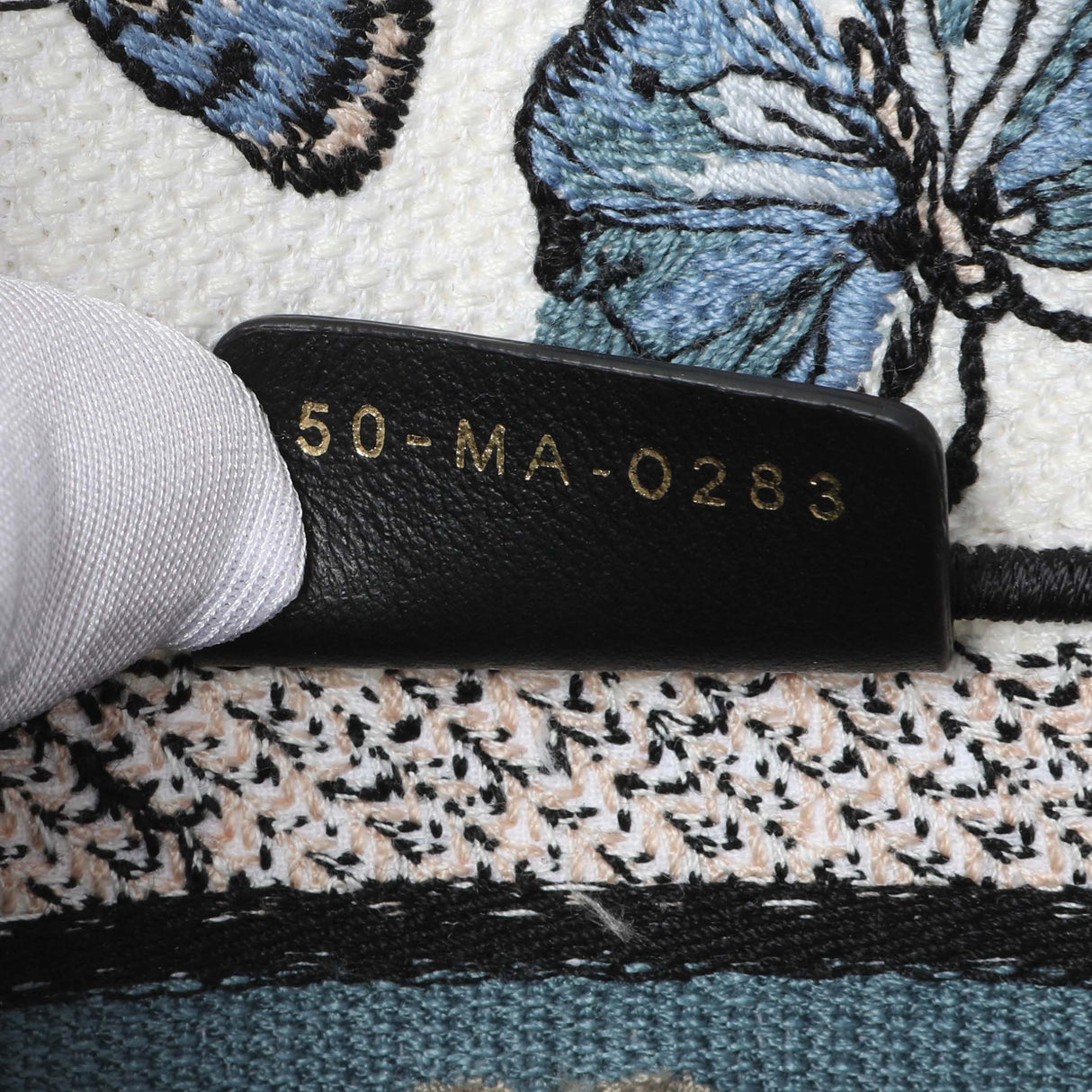 Christian Dior Embroidered Canvas Mini Book Tote w/ Strap Handbags Christian Dior