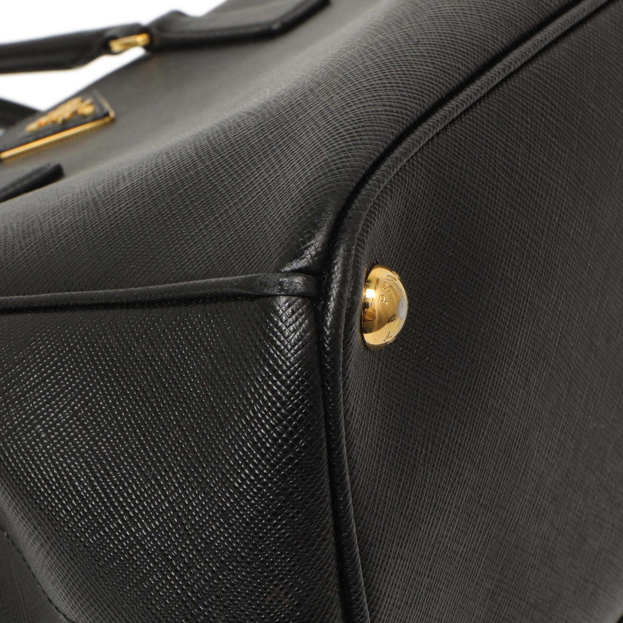 Prada Black Saffiano Medium Galleria Double Zip Tote Handbags Prada