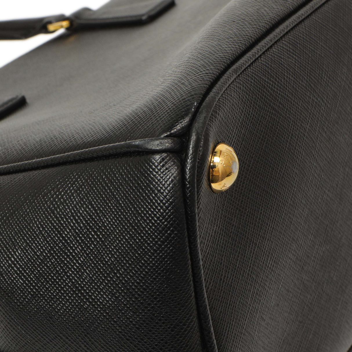 Prada Black Saffiano Medium Galleria Double Zip Tote Handbags Prada