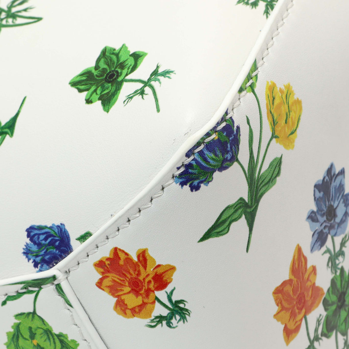 Loewe White Flower Print Calfskin Small Puzzle Edge Bag Handbags Loewe