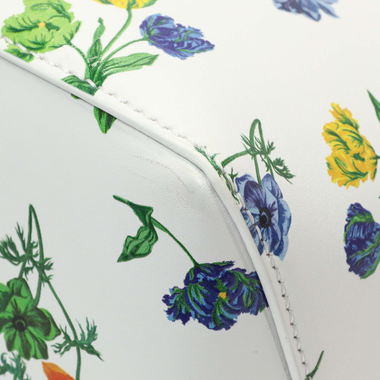 Loewe White Flower Print Calfskin Small Puzzle Edge Bag Handbags Loewe