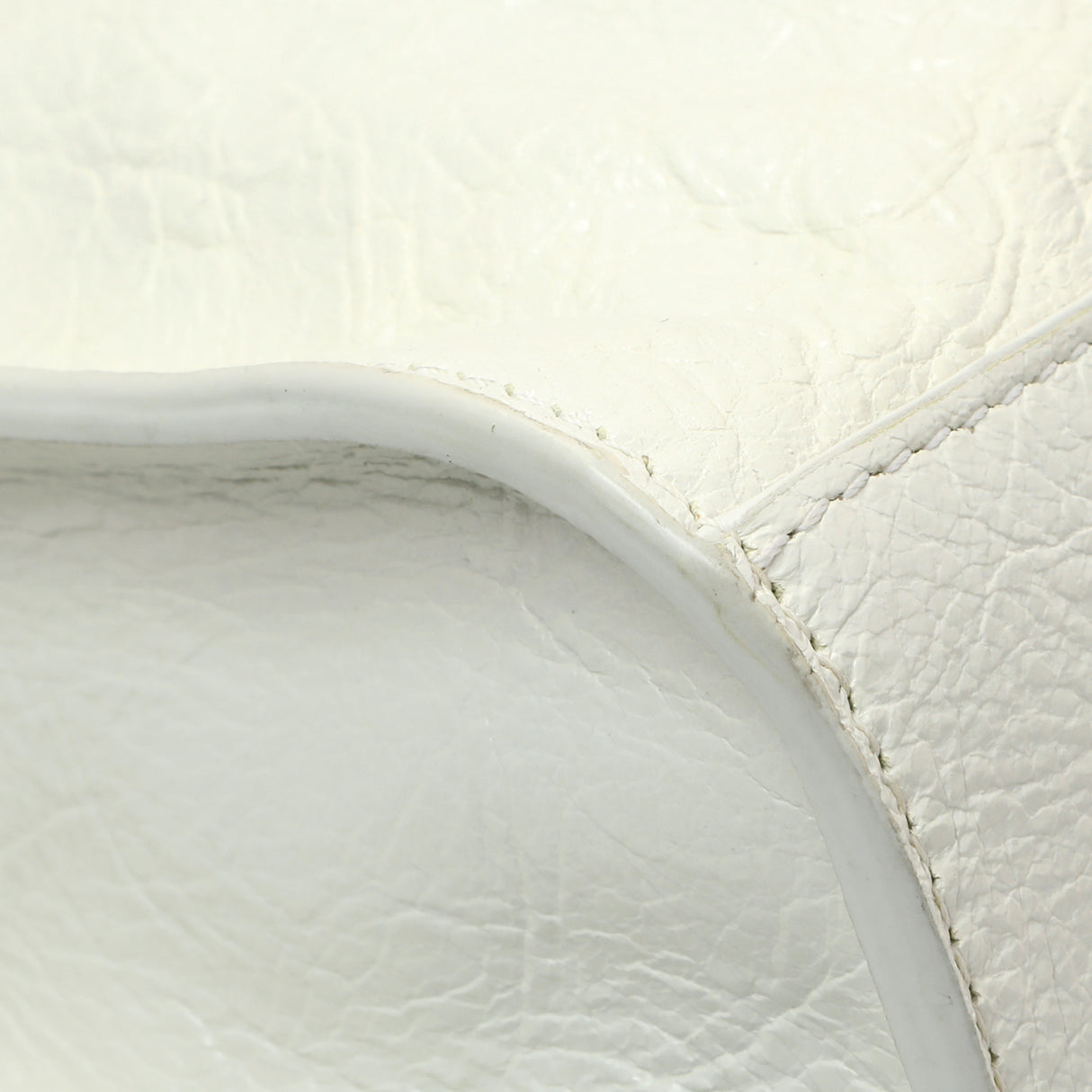 Balenciaga White Agneau Arena Neo Cagole Handbag XS Handbags Balenciaga