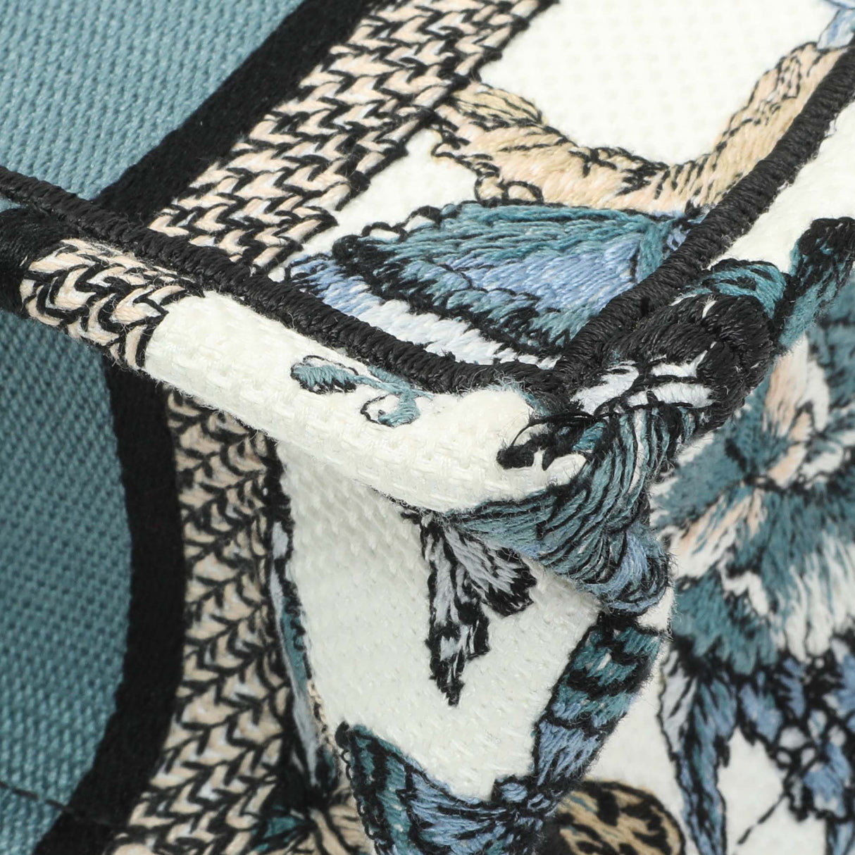 Christian Dior Embroidered Canvas Mini Book Tote w/ Strap Handbags Christian Dior