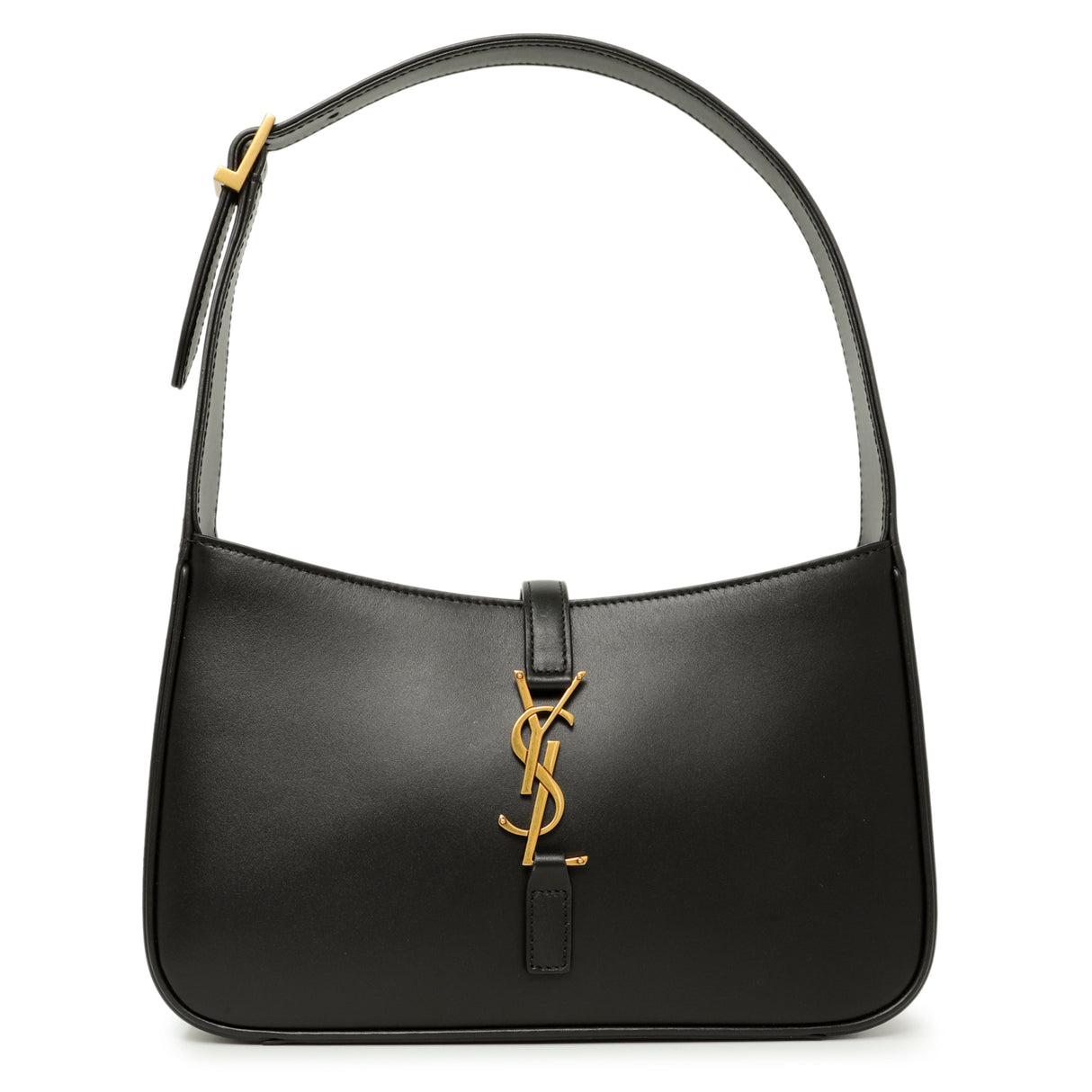 Saint Laurent Black Smooth Calfskin Le 5 A 7 Hobo Handbags Saint Laurent