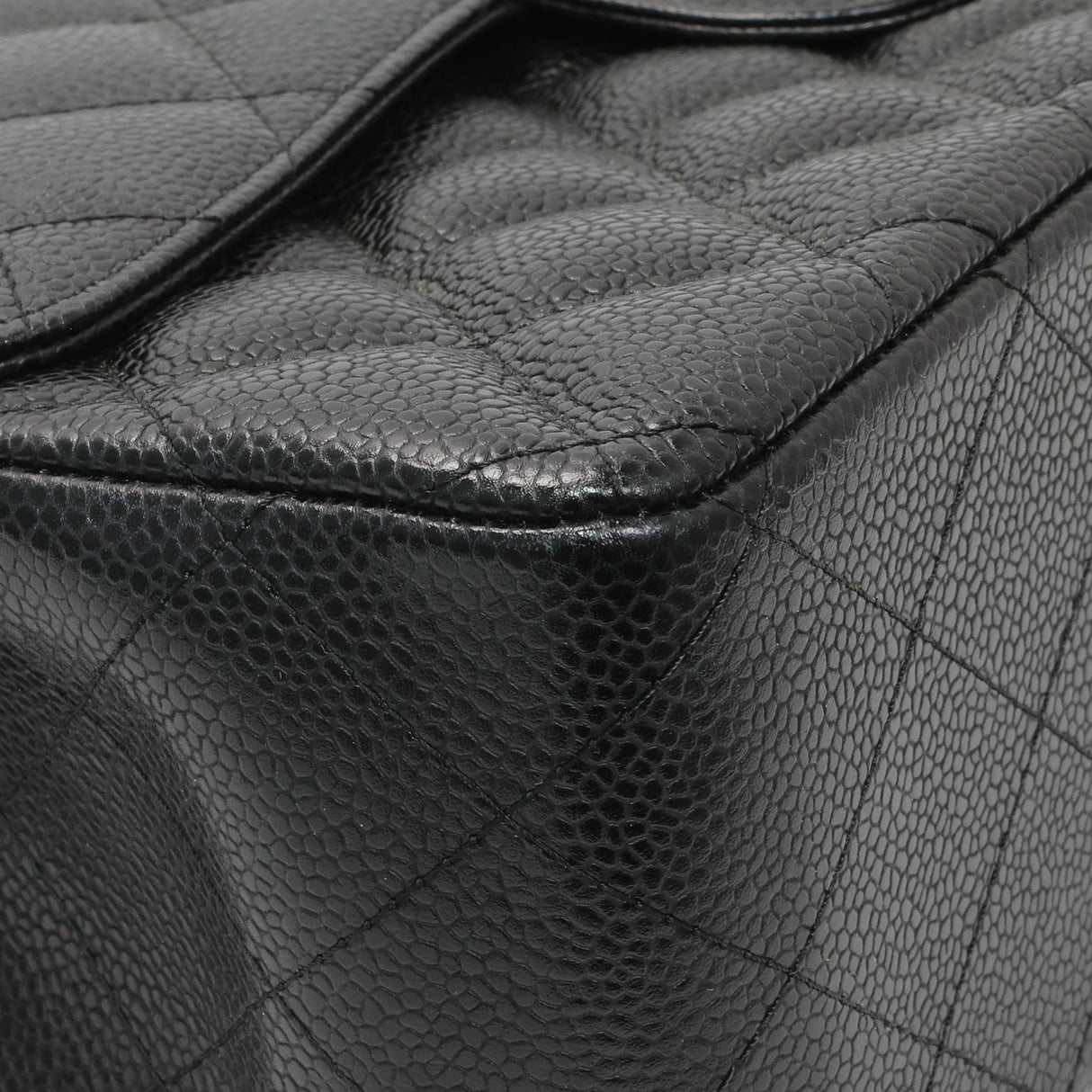 Chanel Black Caviar Jumbo Classic Double Flap