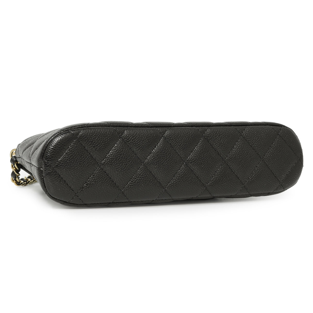 Chanel Black Quilted Caviar Classic Clutch with Chain Handbags Chanel