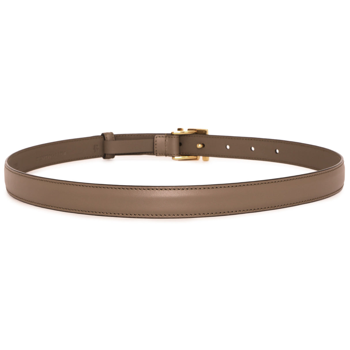 Fendi Grey Vitello King FF 20mm Belt Fendi