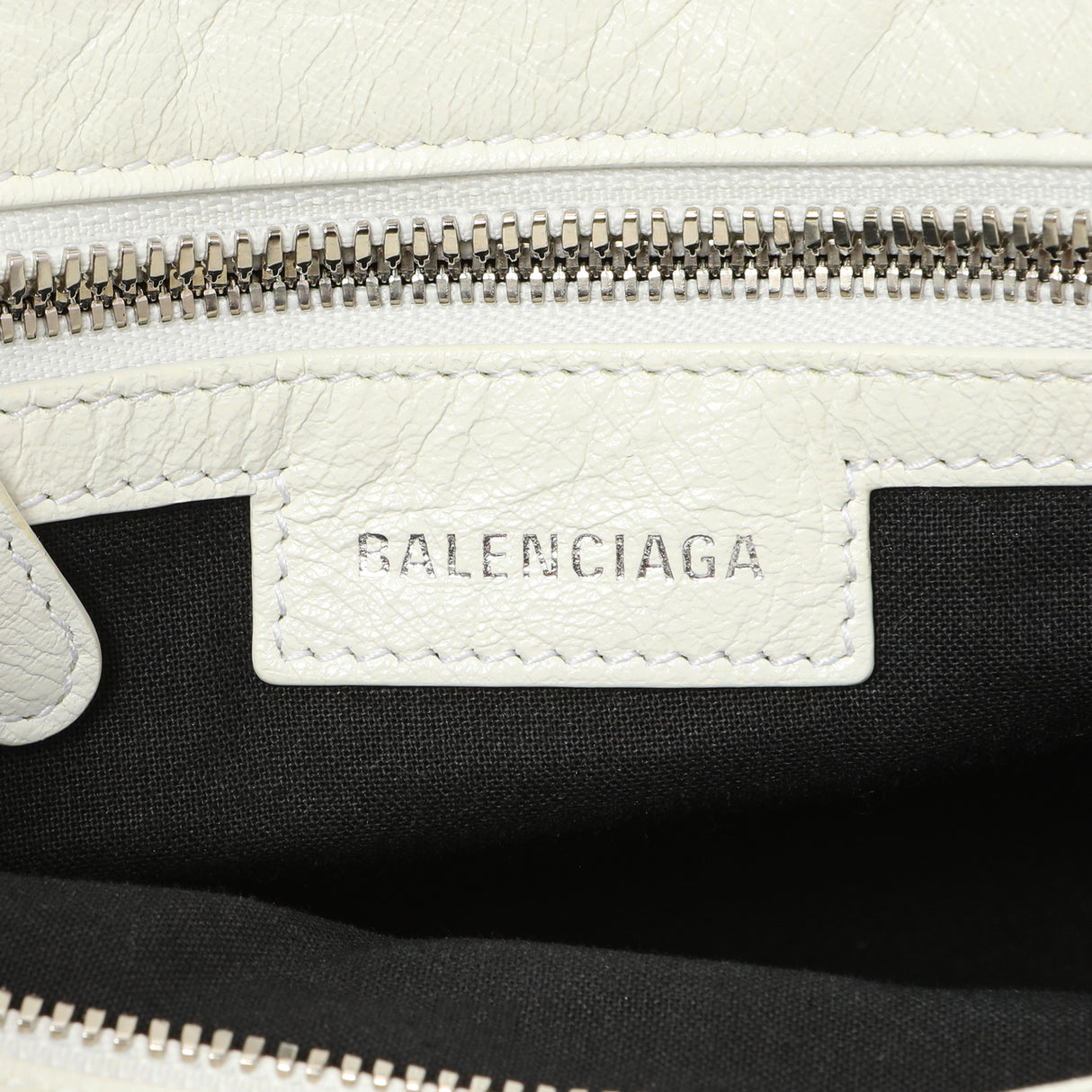 Balenciaga White Agneau Arena Neo Cagole Handbag XS Handbags Balenciaga