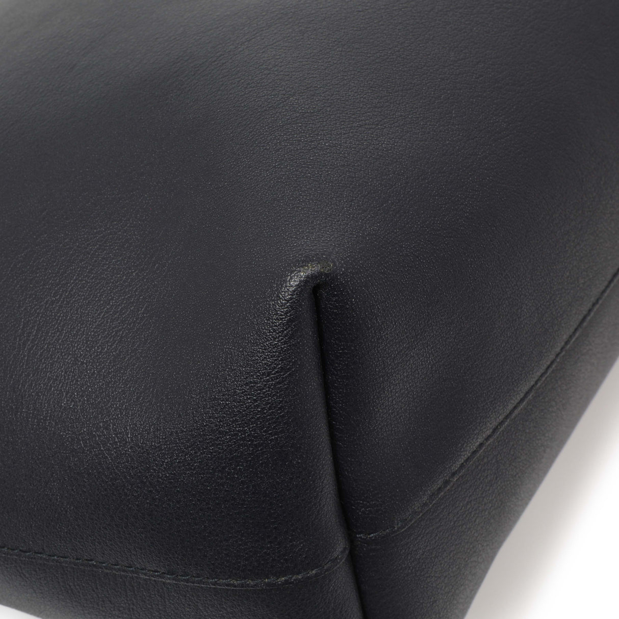 Saint Laurent Navy Calfskin Large Shopping Tote Handbags Saint Laurent